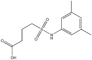 4-[(3,5-dimethylphenyl)sulfamoyl]butanoic acid 结构式