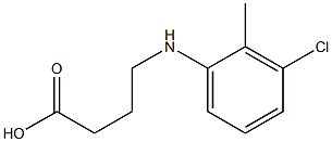 4-[(3-chloro-2-methylphenyl)amino]butanoic acid 结构式