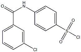 4-[(3-chlorobenzene)amido]benzene-1-sulfonyl chloride 结构式