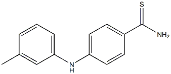 4-[(3-methylphenyl)amino]benzene-1-carbothioamide 结构式