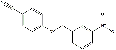4-[(3-nitrobenzyl)oxy]benzonitrile 结构式