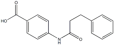 4-[(3-phenylpropanoyl)amino]benzoic acid 结构式