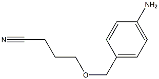 4-[(4-aminophenyl)methoxy]butanenitrile 结构式