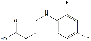 4-[(4-chloro-2-fluorophenyl)amino]butanoic acid 结构式