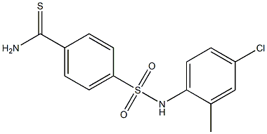 4-[(4-chloro-2-methylphenyl)sulfamoyl]benzene-1-carbothioamide 结构式