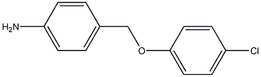 4-[(4-氯苯氧基)甲基]苯胺 结构式
