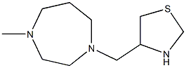 4-[(4-methyl-1,4-diazepan-1-yl)methyl]-1,3-thiazolidine 结构式