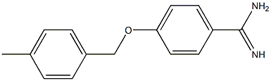 4-[(4-methylbenzyl)oxy]benzenecarboximidamide 结构式