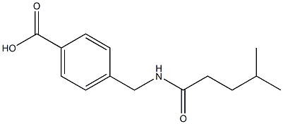 4-[(4-methylpentanamido)methyl]benzoic acid 结构式