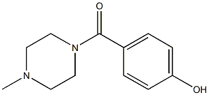 4-[(4-methylpiperazin-1-yl)carbonyl]phenol 结构式