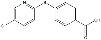 4-[(5-chloropyridin-2-yl)sulfanyl]benzoic acid 结构式