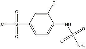 4-[(aminosulfonyl)amino]-3-chlorobenzenesulfonyl chloride 结构式