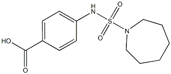 4-[(azepane-1-sulfonyl)amino]benzoic acid 结构式