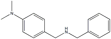 4-[(benzylamino)methyl]-N,N-dimethylaniline 结构式