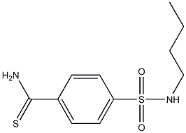 4-[(butylamino)sulfonyl]benzenecarbothioamide 结构式