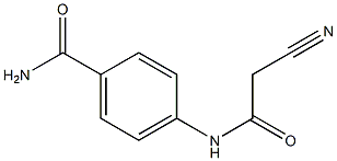 4-[(cyanoacetyl)amino]benzamide 结构式