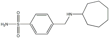 4-[(cycloheptylamino)methyl]benzene-1-sulfonamide 结构式