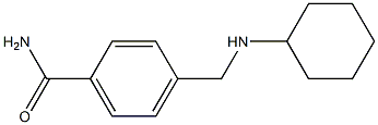 4-[(cyclohexylamino)methyl]benzamide 结构式