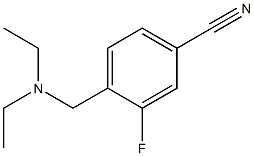 4-[(diethylamino)methyl]-3-fluorobenzonitrile 结构式