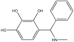 4-[(methylamino)(phenyl)methyl]benzene-1,2,3-triol 结构式