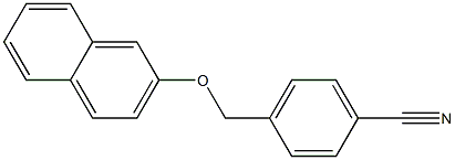 4-[(naphthalen-2-yloxy)methyl]benzonitrile 结构式