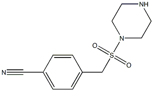 4-[(piperazine-1-sulfonyl)methyl]benzonitrile 结构式