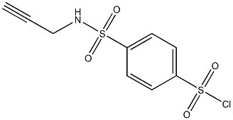 4-[(prop-2-ynylamino)sulfonyl]benzenesulfonyl chloride 结构式