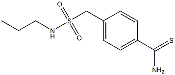 4-[(propylsulfamoyl)methyl]benzene-1-carbothioamide 结构式