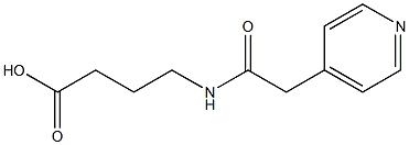 4-[(pyridin-4-ylacetyl)amino]butanoic acid 结构式