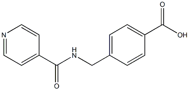 4-[(pyridin-4-ylformamido)methyl]benzoic acid 结构式