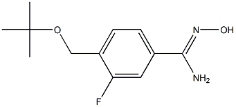 4-[(tert-butoxy)methyl]-3-fluoro-N'-hydroxybenzene-1-carboximidamide 结构式