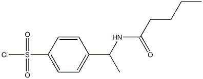 4-[1-(pentanoylamino)ethyl]benzenesulfonyl chloride 结构式