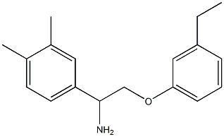 4-[1-amino-2-(3-ethylphenoxy)ethyl]-1,2-dimethylbenzene 结构式