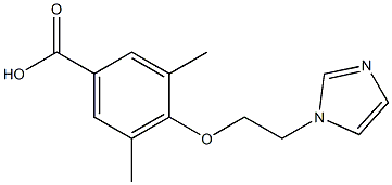 4-[2-(1H-imidazol-1-yl)ethoxy]-3,5-dimethylbenzoic acid 结构式