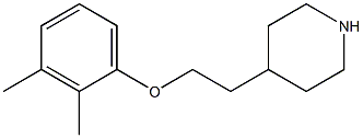 4-[2-(2,3-dimethylphenoxy)ethyl]piperidine 结构式