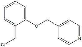 4-[2-(chloromethyl)phenoxymethyl]pyridine 结构式