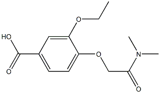 4-[2-(dimethylamino)-2-oxoethoxy]-3-ethoxybenzoic acid 结构式