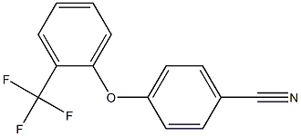 4-[2-(trifluoromethyl)phenoxy]benzonitrile 结构式