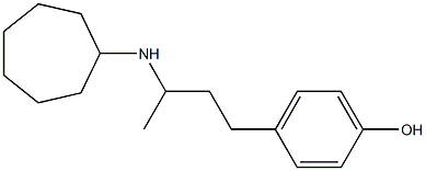 4-[3-(cycloheptylamino)butyl]phenol 结构式