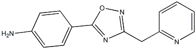 4-[3-(pyridin-2-ylmethyl)-1,2,4-oxadiazol-5-yl]aniline 结构式