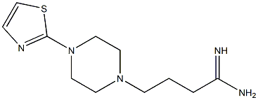 4-[4-(1,3-thiazol-2-yl)piperazin-1-yl]butanimidamide 结构式