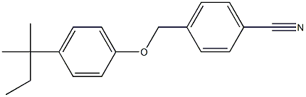 4-[4-(2-methylbutan-2-yl)phenoxymethyl]benzonitrile 结构式