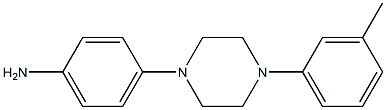 4-[4-(3-methylphenyl)piperazin-1-yl]aniline 结构式