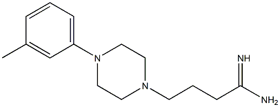 4-[4-(3-methylphenyl)piperazin-1-yl]butanimidamide 结构式