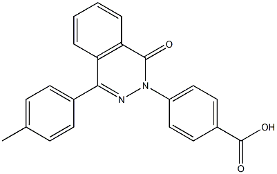 4-[4-(4-methylphenyl)-1-oxophthalazin-2(1H)-yl]benzoic acid 结构式