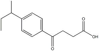 4-[4-(butan-2-yl)phenyl]-4-oxobutanoic acid 结构式