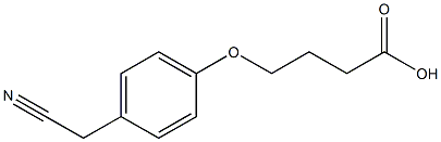 4-[4-(cyanomethyl)phenoxy]butanoic acid 结构式