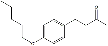 4-[4-(pentyloxy)phenyl]butan-2-one 结构式