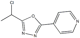 4-[5-(1-chloroethyl)-1,3,4-oxadiazol-2-yl]pyridine 结构式