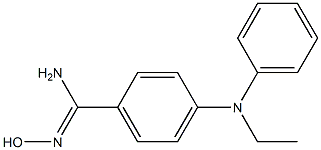 4-[ethyl(phenyl)amino]-N'-hydroxybenzene-1-carboximidamide 结构式